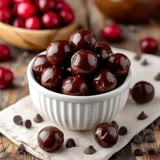 Chocolate Covered Cherry Brownie Bombs