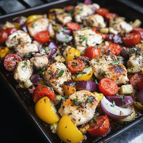 Greek Sheet Pan Chicken Dinner Recipe