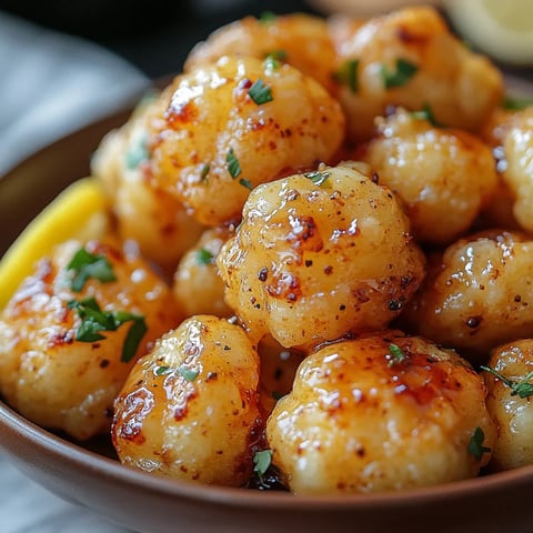Lemon Pepper Glazed Vegan Cauliflower