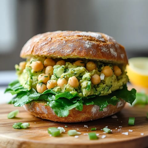 Simple Smashed Chickpea Avocado Dill Sandwich