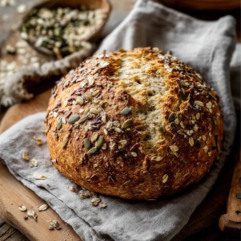 Quick Seeded Oat Bread - Effortless Homemade Loaf